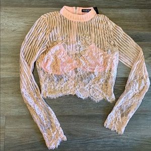 Lace crop top